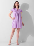 Lilac Lullaby Flutter Dress