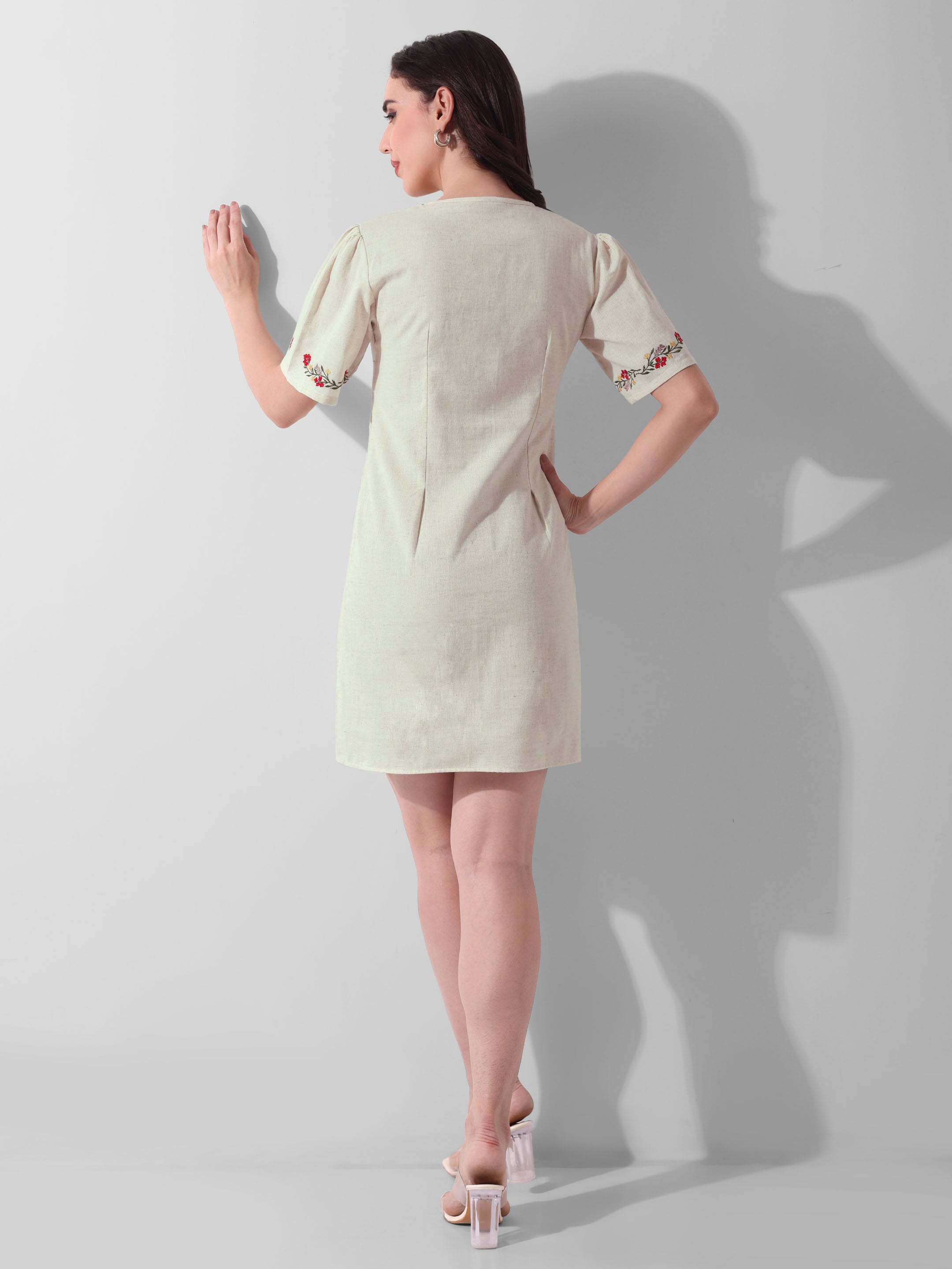Harvest Bloom Button-Front Tunic